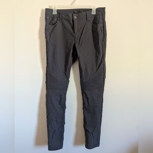 Prana Brenna Moto Skinny Pants Gravel Grey